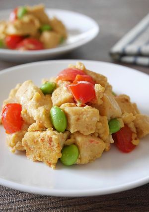 高野豆腐のカラフル卵炒め-レシピのメイン写真