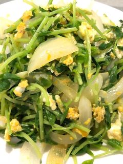 【簡単】豆苗卵炒め(5分)-レシピのメイン写真