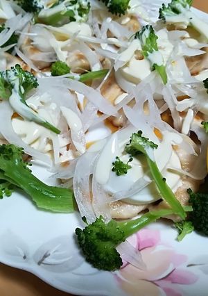 新玉ねぎでチキン南蛮サラダ風-レシピのメイン写真
