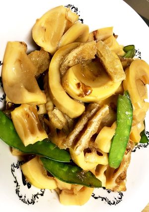 タケノコと油揚げの炒め煮-レシピのメイン写真