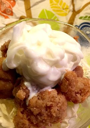 さっぱり！鳥唐揚げに玉葱ヨーグルト♪-レシピのメイン写真