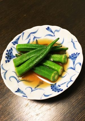 オクラのおひたし塩麹柚子胡椒！-レシピのメイン写真