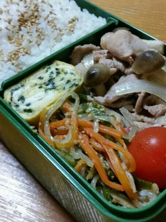 お弁当に豚こま切れ肉のポン酢炒め-レシピのメイン写真