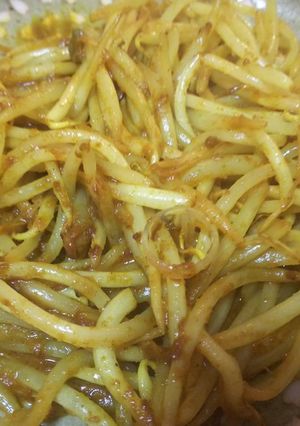 簡単5分・モヤシのバターチキンカレー炒め-レシピのメイン写真