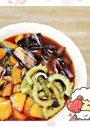 マクロビ☆夏野菜の揚げ浸し-レシピのメイン写真