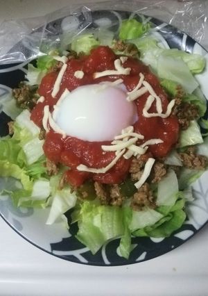 タコライス？いや、タコうどんです。-レシピのメイン写真