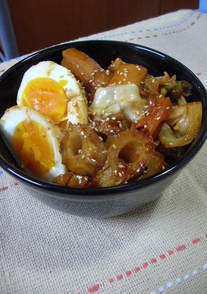 はんぺんの甘辛煮★韓国トッポッキ風煮物-レシピのメイン写真