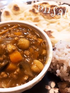 ひよこ豆と挽肉のキーマカレー☆-レシピのメイン写真