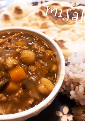 ひよこ豆と挽肉のキーマカレー☆-レシピのメイン写真