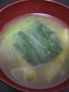 まるごとキューブだし♥小松菜のお味噌汁-レシピのメイン写真
