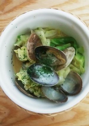 簡単！膵炎＆肝機能にあさりのキャベツ炒め-レシピのメイン写真
