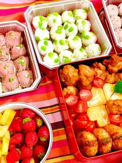 2018 手抜き彩り運動会弁当-レシピのメイン写真