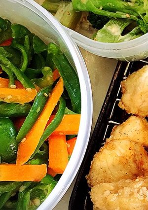 人参とピーマンの胡麻味噌和え-レシピのメイン写真