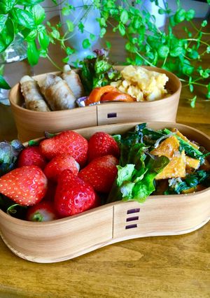 長芋の豚肉巻きワッパお弁当-レシピのメイン写真