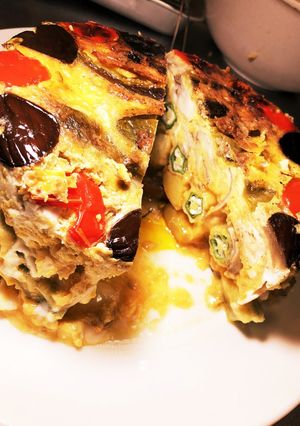 深谷ねぎの天ぷらミルフィーユで卵焼きなん-レシピのメイン写真