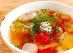 母の味〜白だしで作る和風トマトスープ-レシピのメイン写真