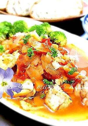ズボラ♥炊飯器で☆チキンのトマト煮ஐஃ-レシピのメイン写真