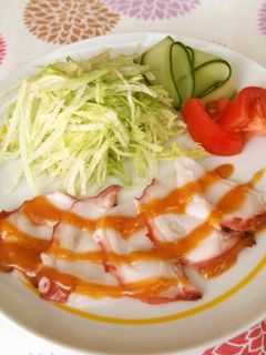 タコのサラダ (みそだれ)-レシピのメイン写真