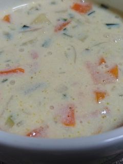 端っこ野菜の豆乳スープ-レシピのメイン写真