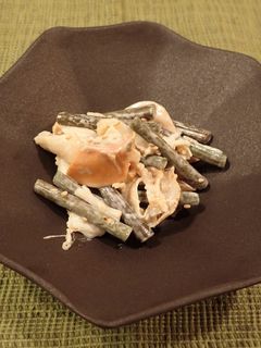 ホタテとワラビのマヨネーズ和え-レシピのメイン写真
