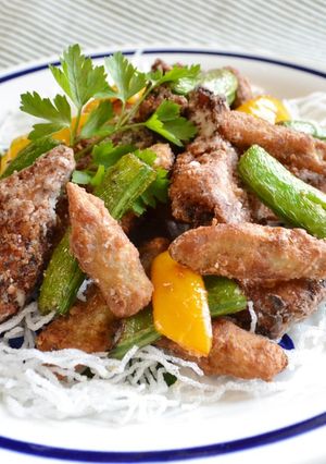 かつおとゴボウの竜田揚げ♪-レシピのメイン写真