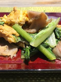 簡単!油麦菜(A菜)のザーサイ炒め-レシピのメイン写真