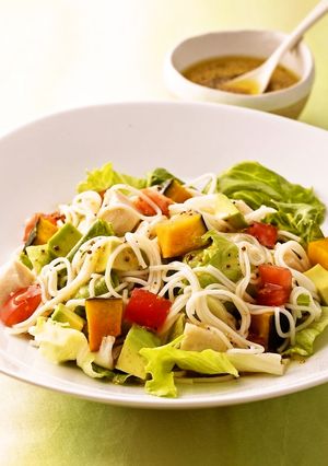 夏野菜のサラダ温麺(うーめん)-レシピのメイン写真