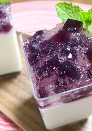 四季を楽しむ♪紫陽花を思うゼリー-レシピのメイン写真
