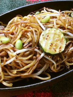 そぼろを使った鉄板焼きそば♫-レシピのメイン写真