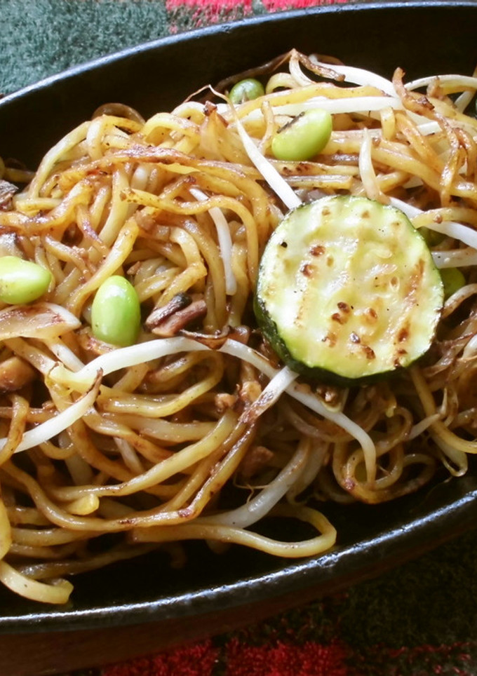 そぼろを使った鉄板焼きそば♫-レシピのメイン写真