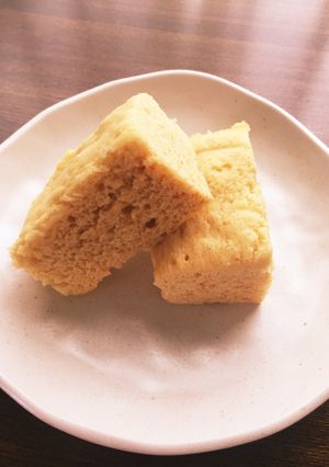 プリンとHMだけ！簡単レンジ蒸しパン-レシピのメイン写真