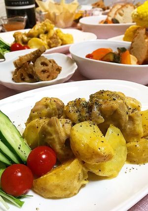 じゃがいもと鶏肉のカルボナーラ風-レシピのメイン写真
