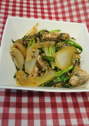 鯖缶de鯖ニラ炒め-レシピのメイン写真