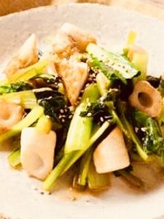 シンプル!ちくわとチンゲン菜の炒め物!-レシピのメイン写真