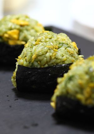 大葉のジェノベーゼ風おにぎり-レシピのメイン写真
