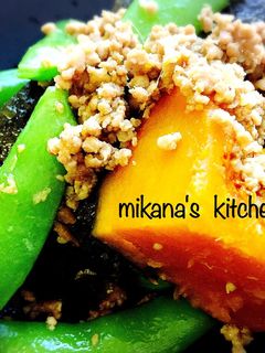 かぼちゃとスナップエンドウの中華煮♪♪-レシピのメイン写真