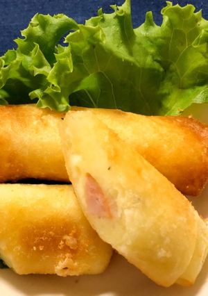 簡単ポテトとウインナーとチーズの春巻き☆-レシピのメイン写真