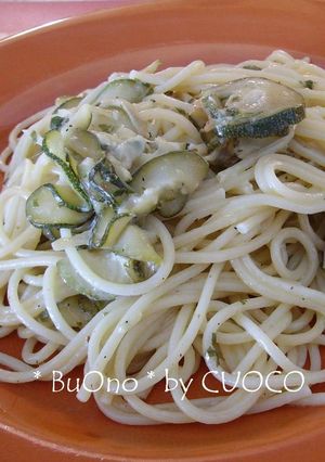** ズッキーニのクリームパスタ　**-レシピのメイン写真