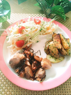♡梅干しと塩ふき昆布のチキン炒め♡-レシピのメイン写真