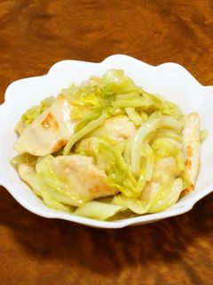 ★鶏むね肉とキャベツの塩ガーリック炒め★-レシピのメイン写真
