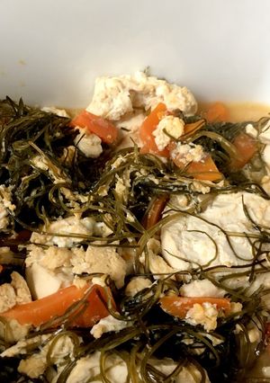切り昆布と豆腐のチャンプル-レシピのメイン写真