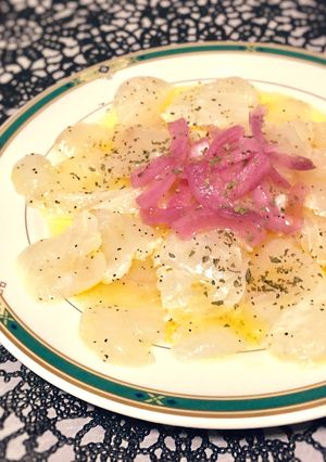 超簡単！白身魚のカルパッチョ◆糖質オフ-レシピのメイン写真