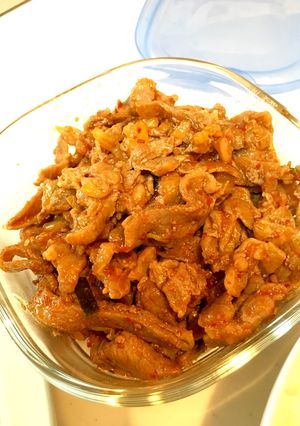 キムチ、豚肉炒め-レシピのメイン写真