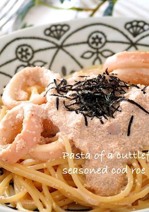 簡単！美味しい！イカと明太子のパスタ♡-レシピのメイン写真