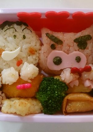 キャラ弁　ボーちゃんとぶりぶりざえもん-レシピのメイン写真