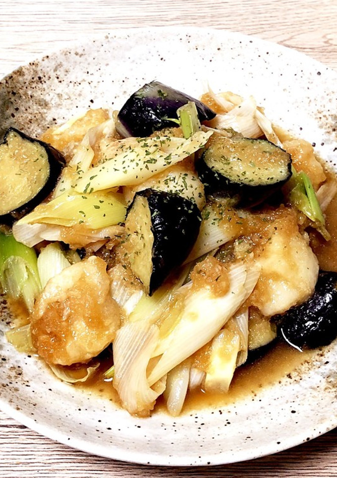 揚げナスと揚げ餅のおろし和え-レシピのメイン写真