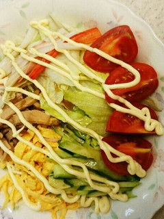 合う~!冷やし中華にマヨネーズ☆-レシピのメイン写真