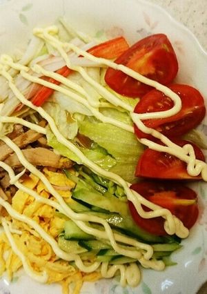 合う～！冷やし中華にマヨネーズ☆-レシピのメイン写真