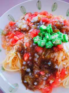 10分調理☆もずくの冷製パスタ-レシピのメイン写真