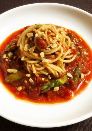 アスパラとツナの冷製トマトパスタ-レシピのメイン写真